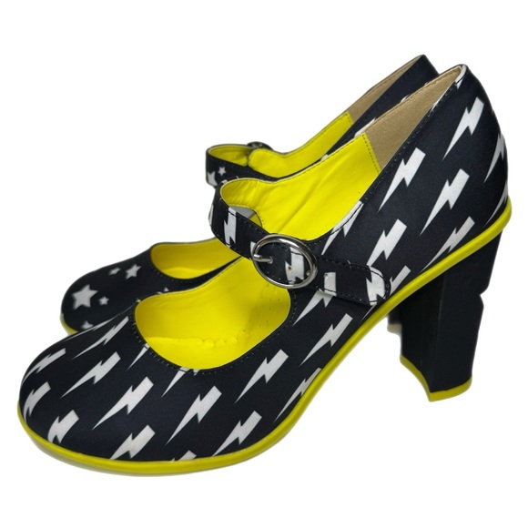 Hot Chocolate Design Chocolaticas Stars Lightning Mary Jane Pumps Blue US size 8 - Picture 1 of 9